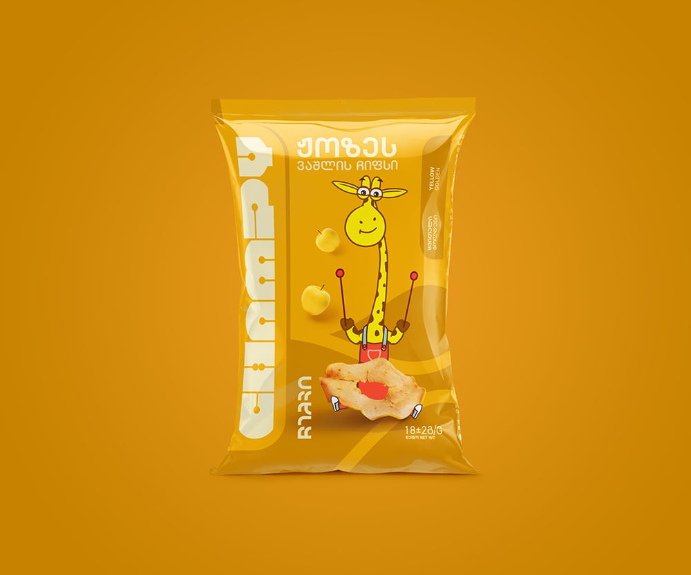 ჟოზეს ვაშლის ჩიფსი 'გოლდენი' (18 გრ)